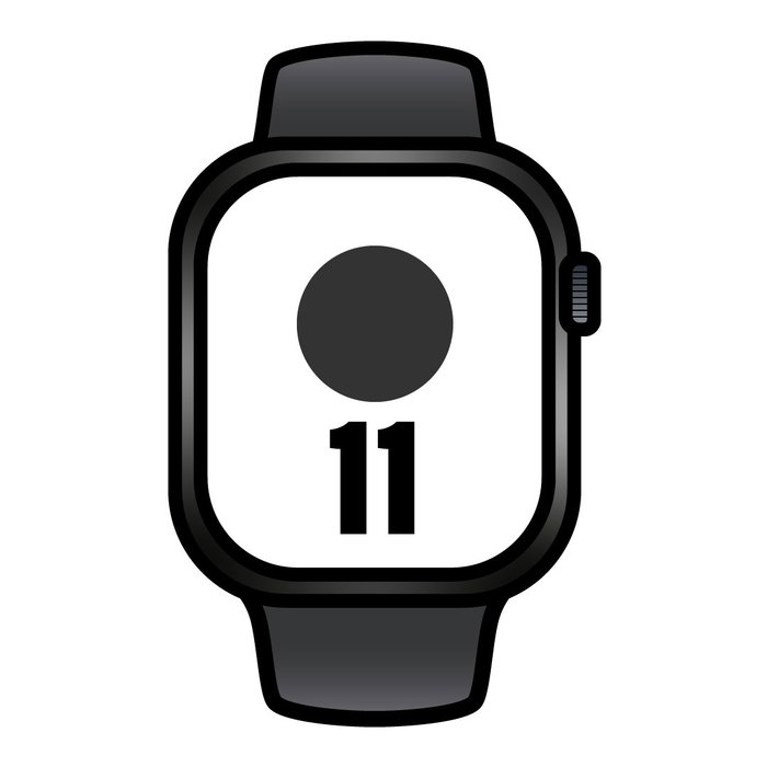 Apple Watch Series 11 GPS 42mm Negro Azabache con Correa Deportiva Negra S/M Apple Watch Series 11 GPS 42mm Negro Azabache con Correa Deportiva Negra S/M
